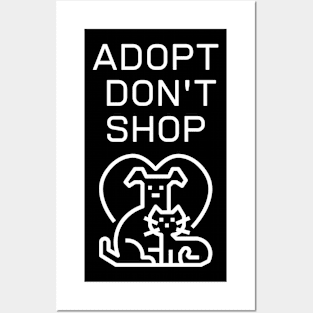 Adopt don't shop, Animal's lovers design. Posters and Art